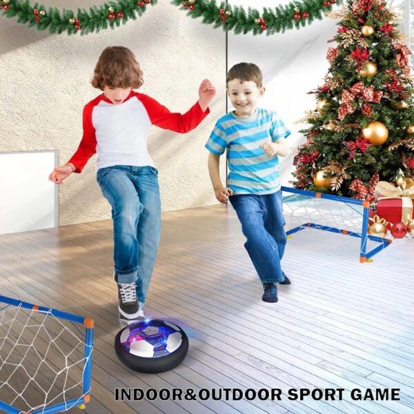 3-in-1 LED Soccer Hockey Bowling Set Indoor/Outdoor Toys, Gifts for 3 4 5 6 7 8+ Years Boy Girl
