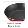 80112/646DS 9-Piece Simple Cooking Nonstick Cookware Set Red, Black