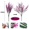 RECUTMS 20 Bundles Outdoor Artificial Plant UV Resistant Fake Plants, Faux Plastic Greenery for Indoor Outside Hanging Plants Garden Porch Window(White)