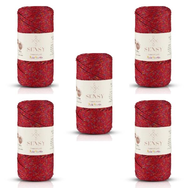 5 Skeins of Sensy Premium 2mm 251 Yards Polyester Rope 100% Polypropylene Cord Macrame Cord 2mm Crochet Bag Cord Macrame Rope Crochet Thread Gift for Knitter (Latte)