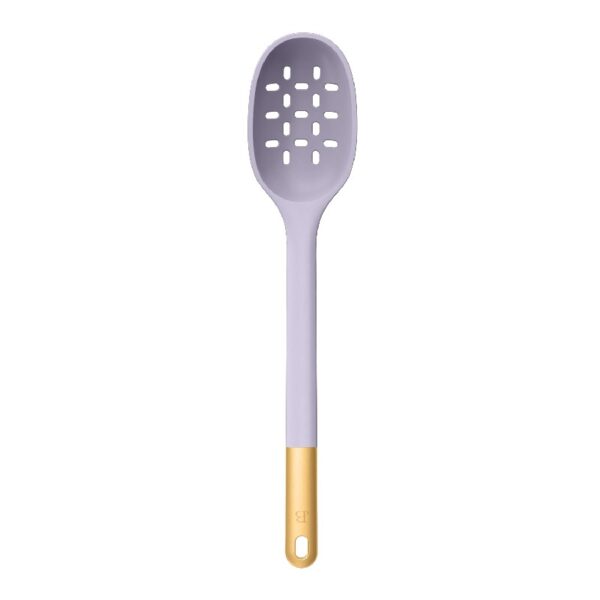 6-Piece Silicone Kitchen Utensil Tool Set with Rotating Rack by Drew Barrymore, Porcini Taupe