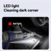 Handheld Vacuum Cleaner, 9000Pa Air Duster and Vacuum Cleaner with LED Light, Portable Cordless Car Vacuum with Multi-Nozzles, Mini Vacuum for Car, Office, Home