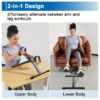 Mini Under Desk Bike Pedal Exerciser, Portable Folding Pedal Exerciser with Adjustable Resistance, Under Desk Bicycle Peddler for Arm and Leg Workout with LCD Monitor & Calorie Tracker