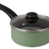 7 Piece Non Stick Aluminium, Pots and Pans Cookware Set, Black