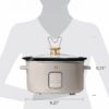 4Qt Slow Cooker with Touch-Activated Display, White Icing by Drew Barrymore