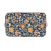 SINGER Large Premium Tackle Sewing Basket Navy Paisley Print with Notions Sewing Kit and Matching Pin Cushion