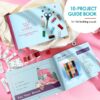 Virtu 122 PC Mini Portable Sewing Machine for Beginner Kids and Adults, Ballet Pink
