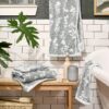 4 Pack Towel Set, Contains 2 Bath, 2 Hand - Sage Green by Drew Barrymore