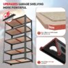 2050LBS 5-Tier Adjustable Storage Shelf Units for Garage Heavy Duty,35.6