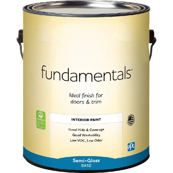 Fundamentals Delicate White Semi-Gloss Interior Paint, 1 Gallon