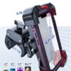 (2 pack) Motorcycle Phone Mount Bike Phone Holder, Auto Lock Adjustable Handlebar Phone Holder Mount for 4.7