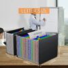 Expandable Hanging File Folder – 13-Pocket Plastic Organizer With Tabs, Letter S