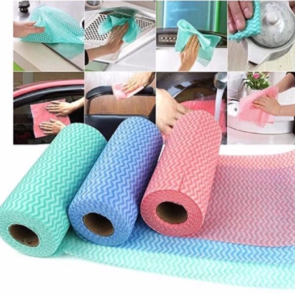 Disposable Cleaning Paper Towel 3 Rolls, 150Pc