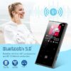 D22 Portable MP3 Player/Black 32GB FM 1.8''/Touch Button/5.0 Bluetooth/Multilingual