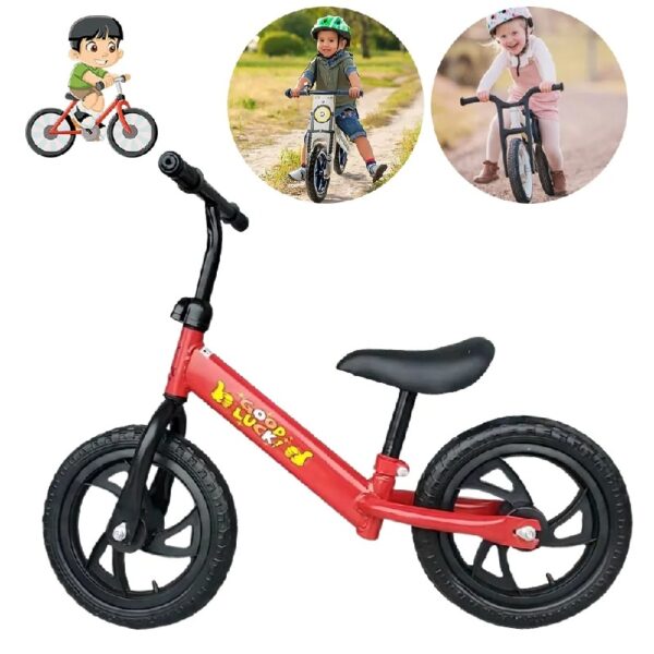 12 In Balance Bike for Kids 2-6 Years, Lightweight Toddler No Pedal Training Bike, Blue