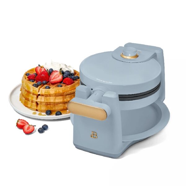 Rotating Belgian Waffle Maker, White Icing by Drew Barrymore