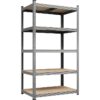 5-Tier Metal Boltless & Adjustable Storage Rack, Blue