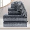 8 Piece Bath Towel Set -2 Soft Bath Sheet,2 Hand Towels, 4 Washcloths- 650 GSM Oversized Bath Shower Towels 35