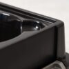 IRIS USA 13Lbs/12qt Medium Elevated Dog Food Bowl with Airtight Pet Food Storage Container, Black