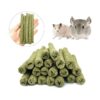 160 PCS Natural Mixed Grass Stick Chew Toys for Guinea Pig Rabbit Gerbil Parrot Bunny and Other Small Animals