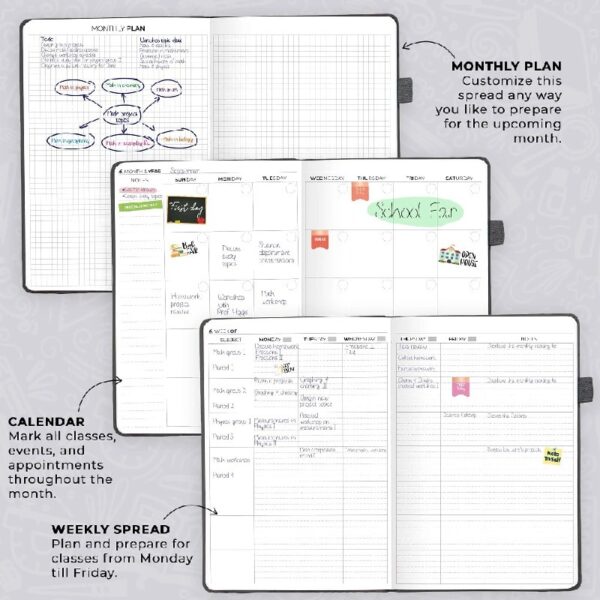 Clever Fox Teacher Planner - Mystic Blue