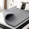 2 Inch Gel Memory Foam Mattress Topper Ventilated Soft Mattress Pad, Bed Topper, CertiPUR-US Certified, Twin Size, Purple