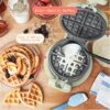 Rotating Belgian Waffle Maker, White Icing by Drew Barrymore