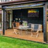 10PCS Interlocking Deck Tiles Plastic Waterproof Outdoor Flooring 12