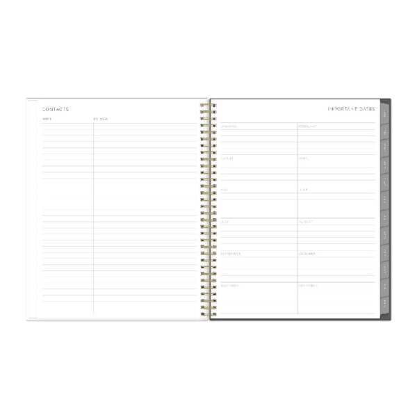 2025 Blue Sky Weekly/Monthly Planning Calendar, 8-1/2" x 11", Midnight Garden, January 2025 To December 2025