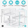 3 Tier Pull-Out Under Sink Organizer Storage, Bathroom Stackable Pantry Counter Sliding Cabinet Organization and Storage, 2 Sets