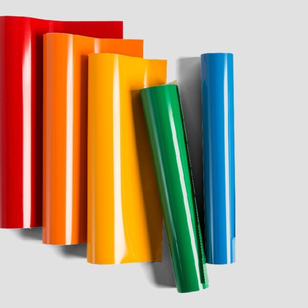 Cricut Premium Vinyl Rolls Bundle - Rainbow 15 Foot Adhesive Vinyl Rolls