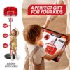 Basketball Hoop, Basketball Hoop Indoor Adjustable Height 2.8-5 FT - Toddler Basketball Hoop - Basketball Goals Indoor Outdoor Play