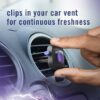 (4 pack)  Car Air Freshener, Odor-Fighting Car Vent Clip, Midnight Storm, 2 Count