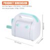 WRVCSS Portable Manual Mini Die Cutting & Embossing Machine for Arts & Crafts, Scrapbooking & Cardmaking,3