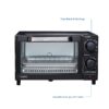 4 Slice Countertop Toaster Oven with 3 Settings, includes Baking Rack and Pan, Black, New