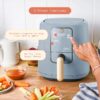 3 Qt Air Fryer with TurboCrisp Technology, White Icing by Drew Barrymore
