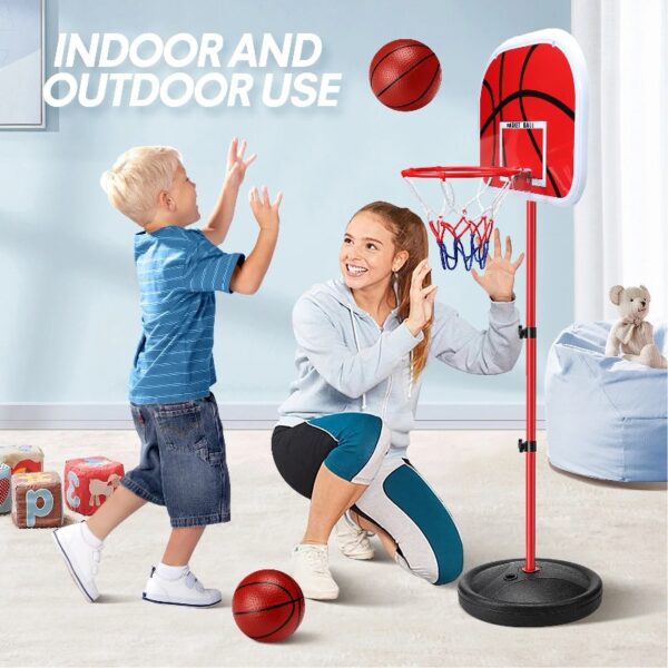 Basketball Hoop, Basketball Hoop Indoor Adjustable Height 2.8-5 FT - Toddler Basketball Hoop - Basketball Goals Indoor Outdoor Play