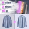 Steamer for Clothes, Portable Travel Steamer & Iron 2 in 1, 3 Adjustable Steam Levels