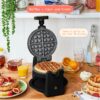 Rotating Belgian Waffle Maker, White Icing by Drew Barrymore