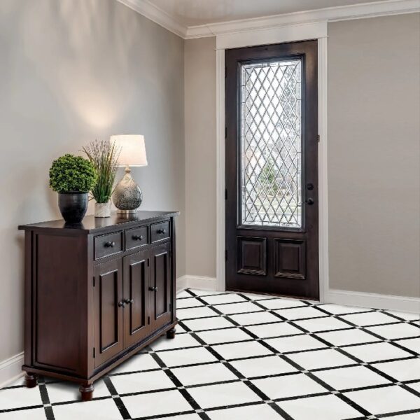 Retro Self Adhesive Vinyl Floor Tile - 20 Tiles/20 Sq. ft., 12 x 12, Slate Flooring Materials