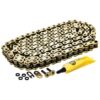 Gold 428 X-Ring Chain 128 Links With Master Link Motorcycle 519-CDC2560H