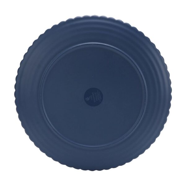 12-Piece Daisy Bamboo Melamine Dinnerware Set, Blue