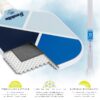 2-Player Pickleball Paddle Set - (2) Fiberglass Paddles+ (2) X-40 Pickleballs - Blue