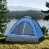 2-Person Dome Tent- Rain Fly & Carry Bag- Easy Set Up-Great for Camping Backpacking Hiking & Outdoor Music Festivals by Wakeman Outdoors (Orange)