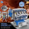 Discovery™ #Mindblown Model Engine Kit, with Moving Motor Parts And LED Lights
