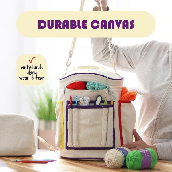Craftbud Crochet Kit For Beginners, Yarn For Crochet Set With Acrylic Yarn For Crochet With Crochet Bag