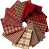 Dunroven House H100-500 Homespun 18 in. x 21 in. Fat Quarters 12pcs-Black