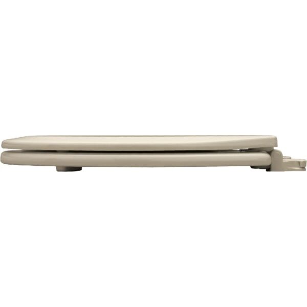 1500EC068 Elongated Closed Front Toilet Seat with Cover,Fawn Beige