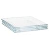 12-Piece Square Clear Glass Dinnerware Set