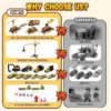 Kids Construction Trucks Toys, Alloy Car Vehicles Set with Light and Sound, Dump Truck, Excavator, Crane, Concrete Truck for 3-7 Years Old Boys Thanksgiving Christmas Birthday Gifts